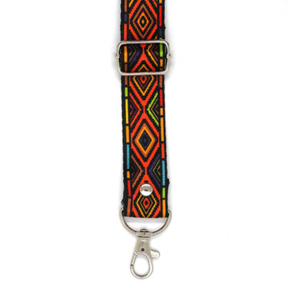 Ethnic Bag Strap - Diamonds (Silver) (25mm) - Image 2