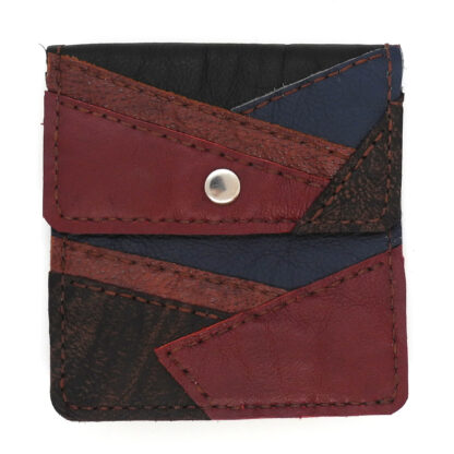 Genuine Leather Black/Brown/Maroon/Navy Patchwork Handbag
