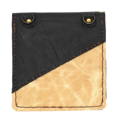 Genuine Leather Black/Brown/Tan/Red Patchwork Handbag - Image 3