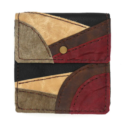 Genuine Leather Black/Brown/Tan/Red Patchwork Handbag